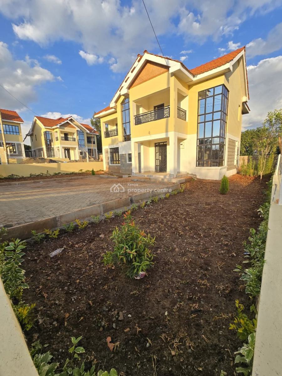 New 4bedroom Maisonette All Ensuite with Dsq on an Eighth, a Few Meters From The Tarmac Road, Kikuyu, Kiambu, House for Sale