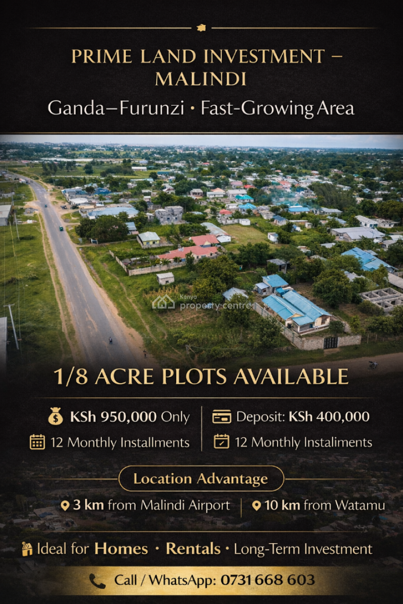 Ganda--furunzi Side of Malindi, Ganda–furunzi Side of Malindi, Malindi Town, Kilifi, Residential Land for Sale