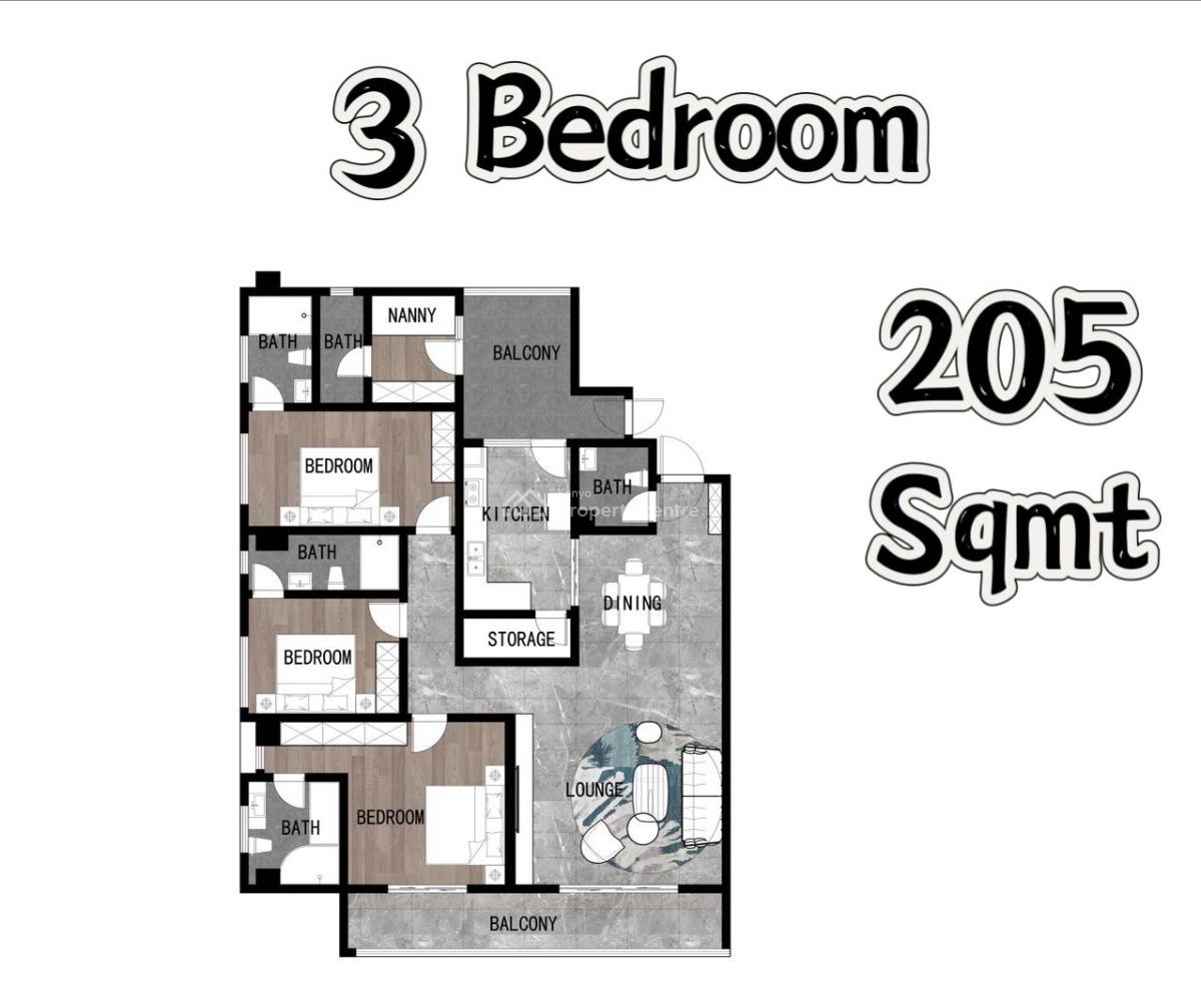 Luxury 4 Bedroom with Quality Finishing, Othaya, Kileleshwa, Nairobi, Apartment for Sale