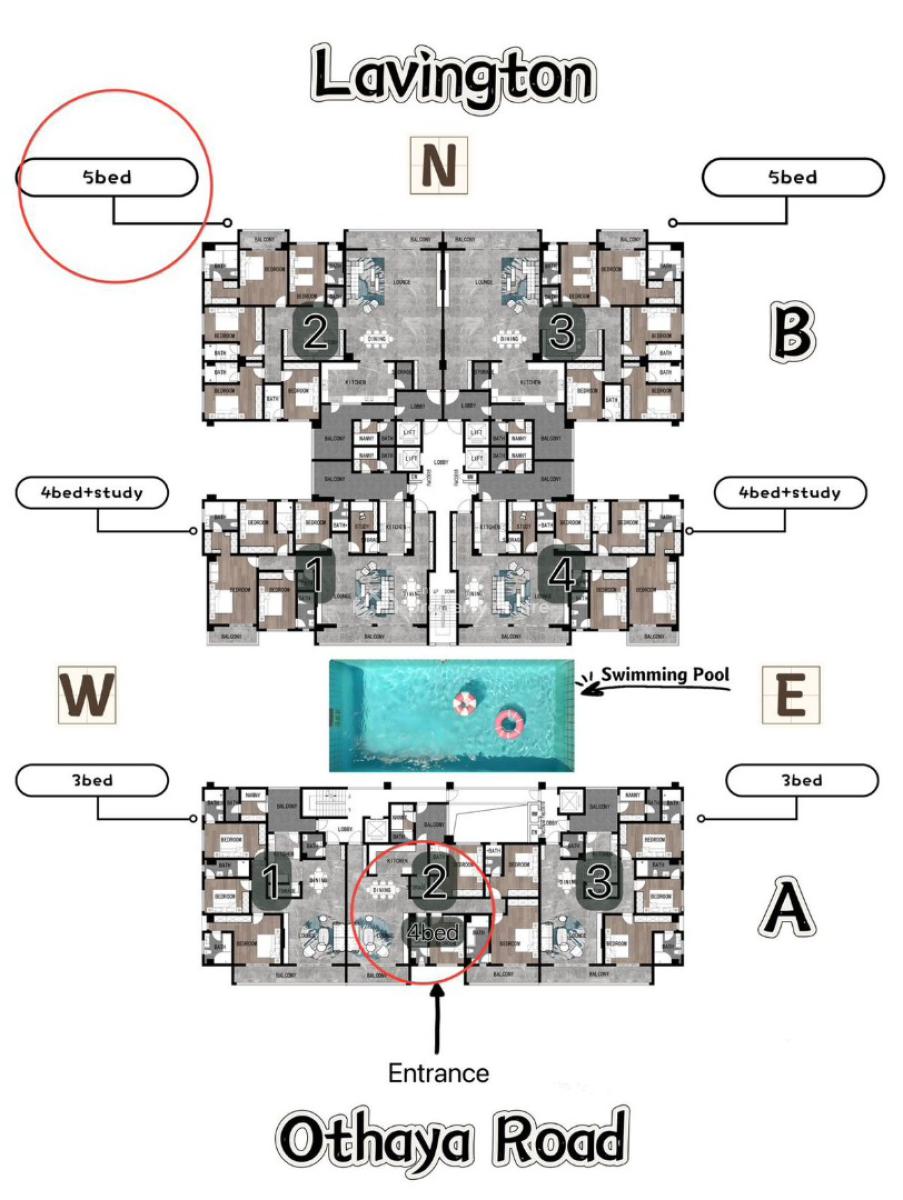 Luxury 4 Bedroom with Quality Finishing, Othaya, Kileleshwa, Nairobi, Apartment for Sale