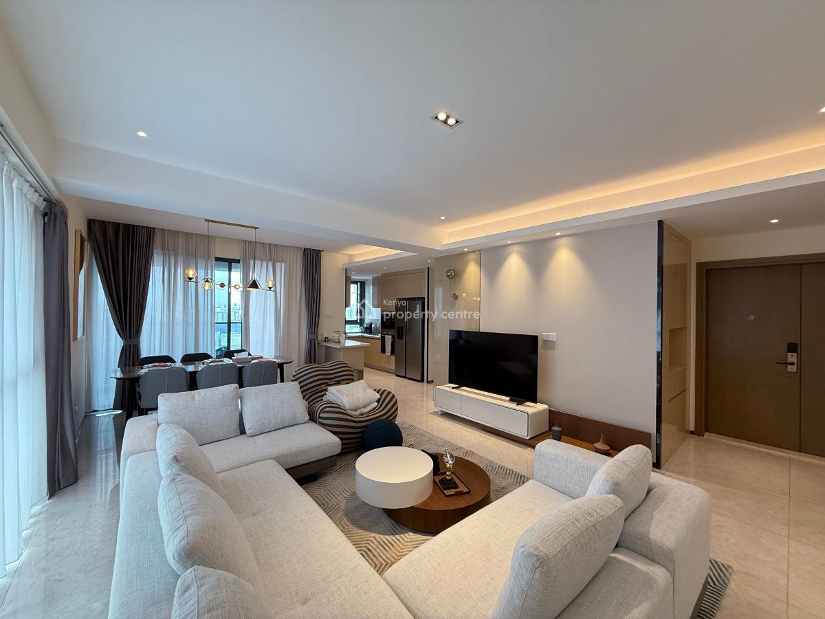 Luxury 3 Bedrooms + Dsq Furnished & Serviced Apartment, Westlands, Nairobi, Apartment for Rent