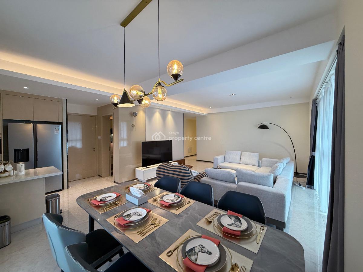 Luxury 3 Bedrooms + Dsq Furnished & Serviced Apartment, 27th Floor, Westlands, Nairobi, Apartment for Rent
