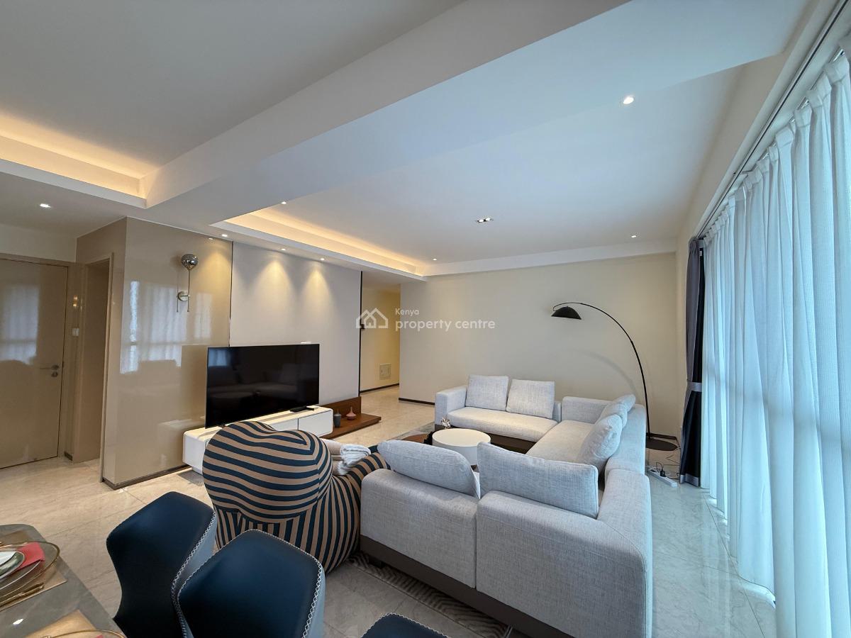 Luxury 3 Bedrooms + Dsq Furnished & Serviced Apartment, 27th Floor, Westlands, Nairobi, Apartment for Rent