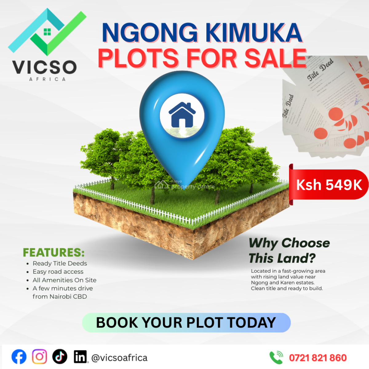 𝐏𝐋𝐎𝐓𝐒 𝐅𝐎𝐑 𝐒𝐀𝐋𝐄, Ngong, Kajiado, Residential Land for Sale