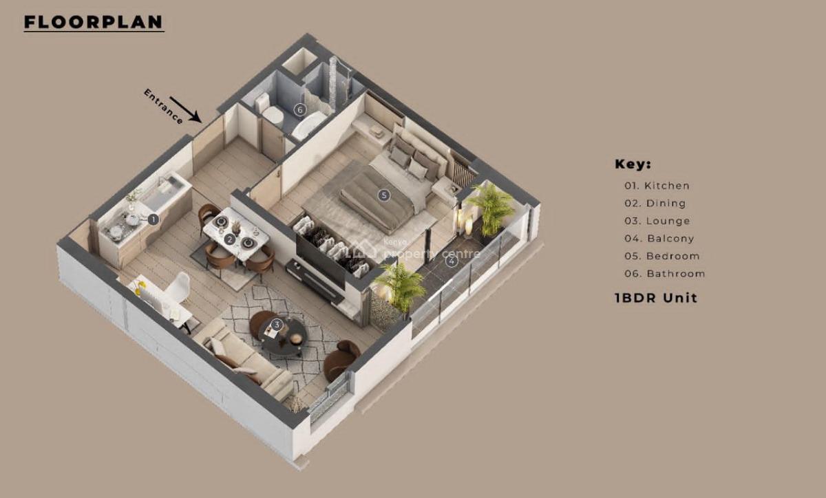 Affordable Studio Units. Off Plan, George Padmore, Kilimani, Nairobi, Apartment for Sale