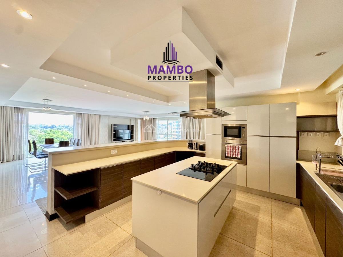 Furnished 3 Bedroom Apartment with Beautiful Facilities., Riverside Drive, Westlands, Nairobi, Apartment for Rent