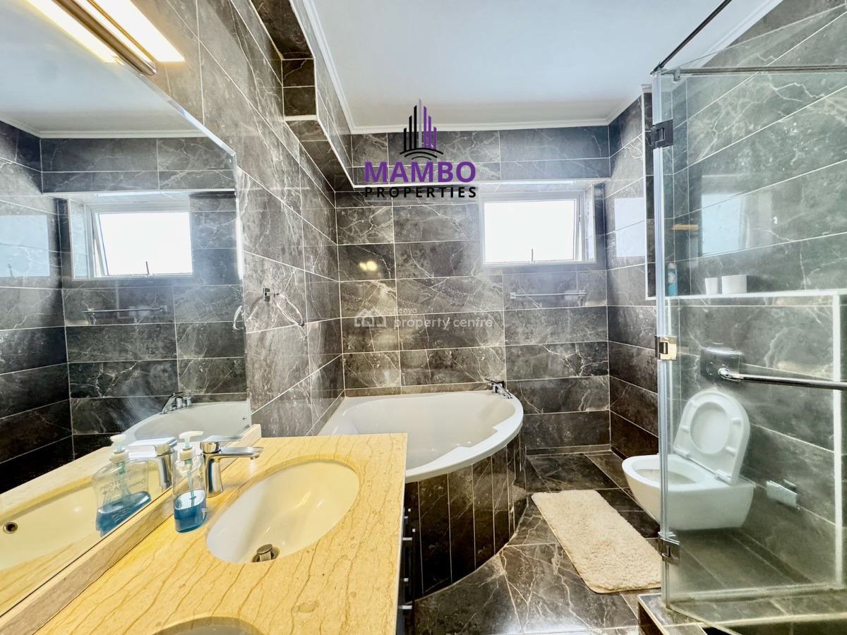 Furnished 3 Bedroom Apartment with Beautiful Facilities., Riverside Drive, Westlands, Nairobi, Apartment for Rent
