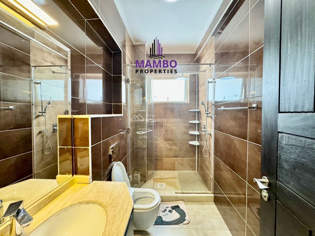 Furnished 3 Bedroom Apartment with Beautiful Facilities., Riverside Drive, Westlands, Nairobi, Apartment for Rent