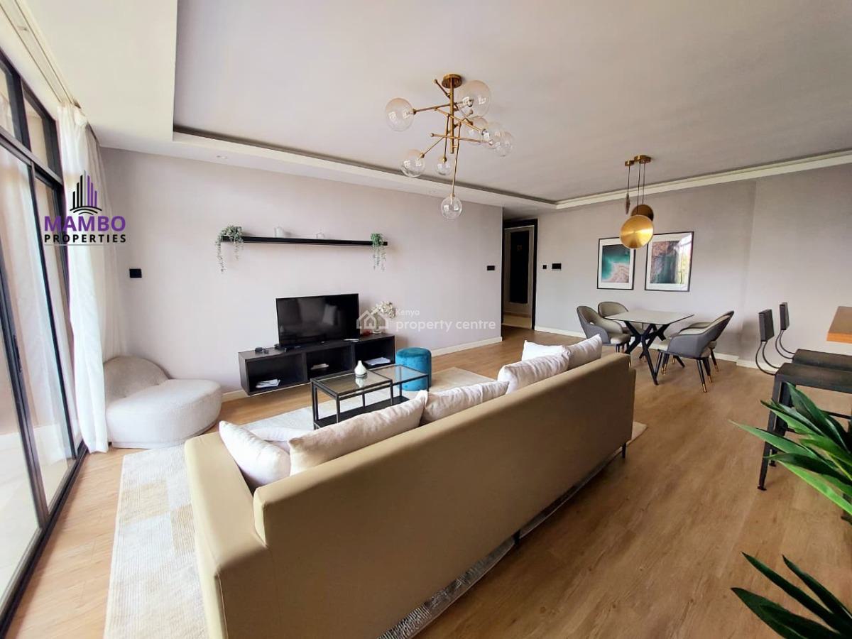 Modern 2 Bedroom Fully Furnished Apartment with Swimming Pool., Brookside Drive., Westlands, Nairobi, Apartment for Rent