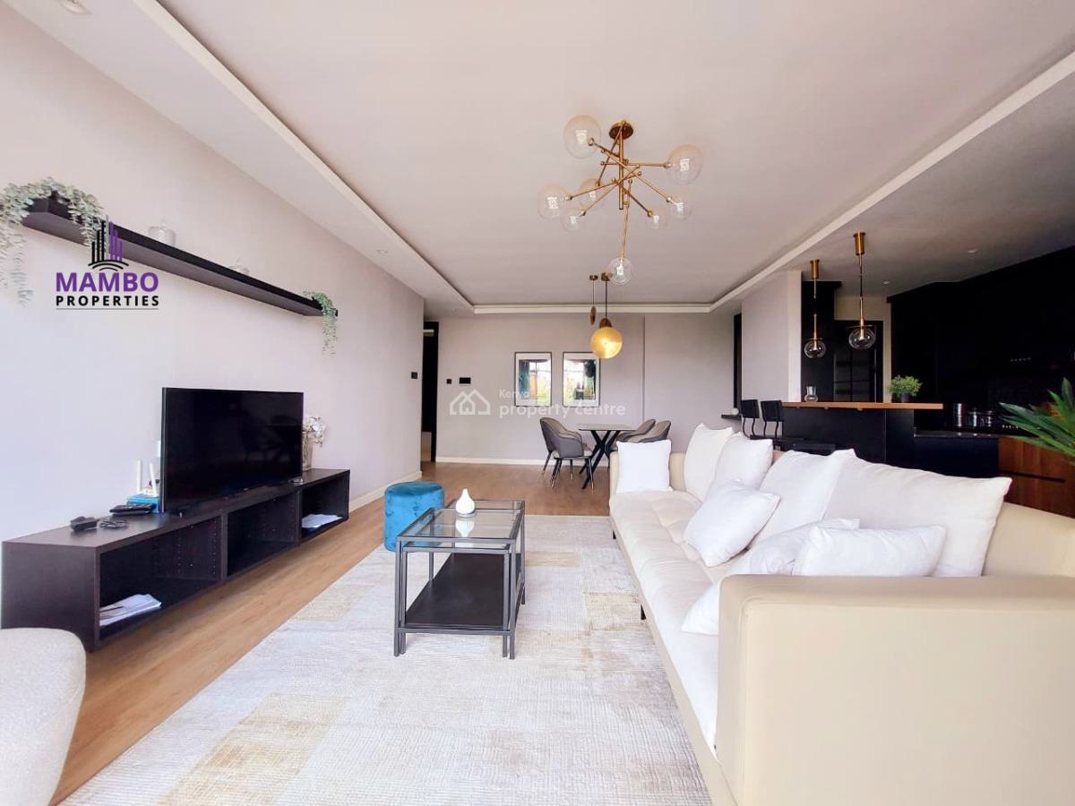 Modern 2 Bedroom Fully Furnished Apartment with Swimming Pool., Brookside Drive., Westlands, Nairobi, Apartment for Rent