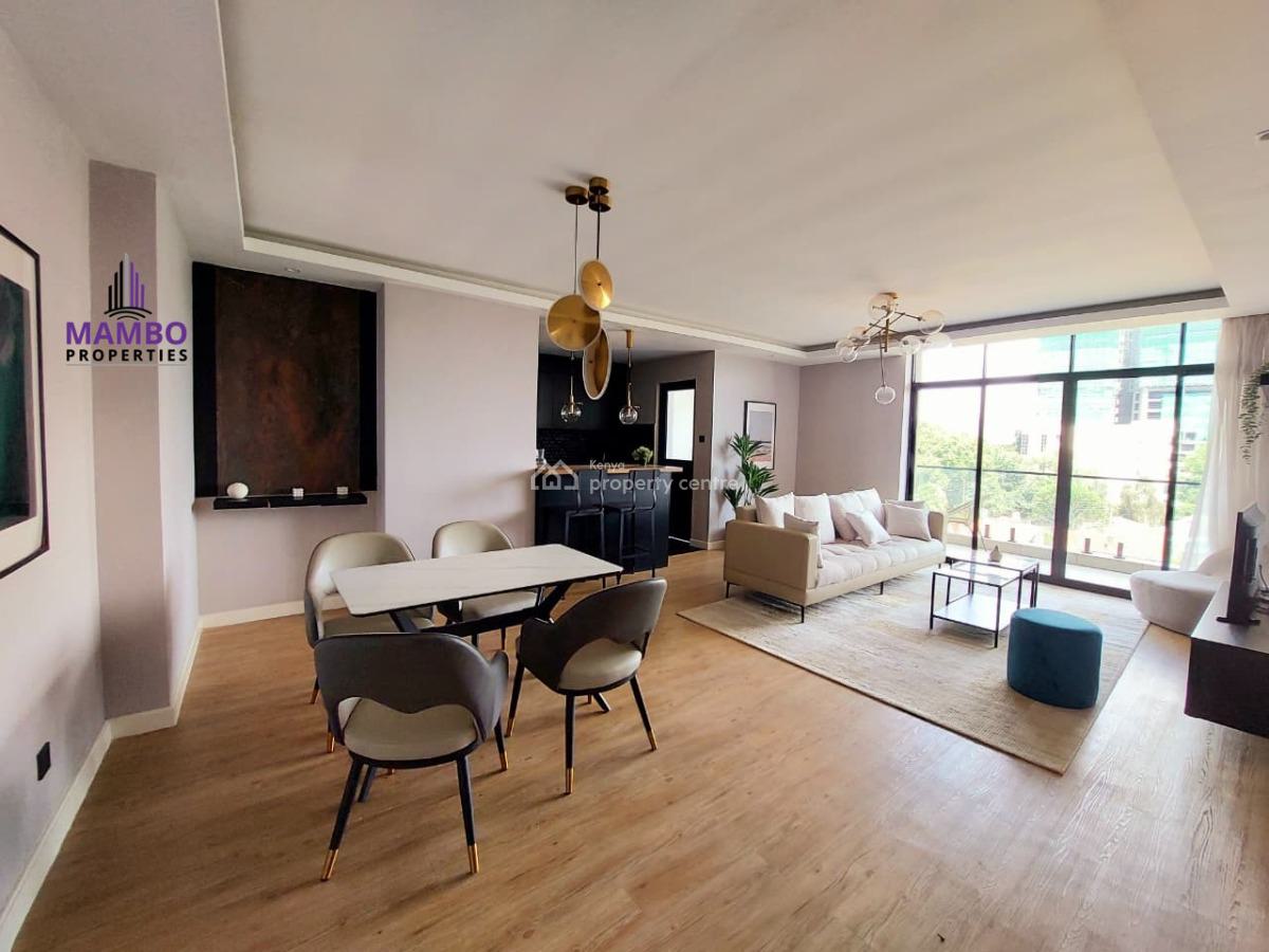 Modern 2 Bedroom Fully Furnished Apartment with Swimming Pool., Brookside Drive., Westlands, Nairobi, Apartment for Rent