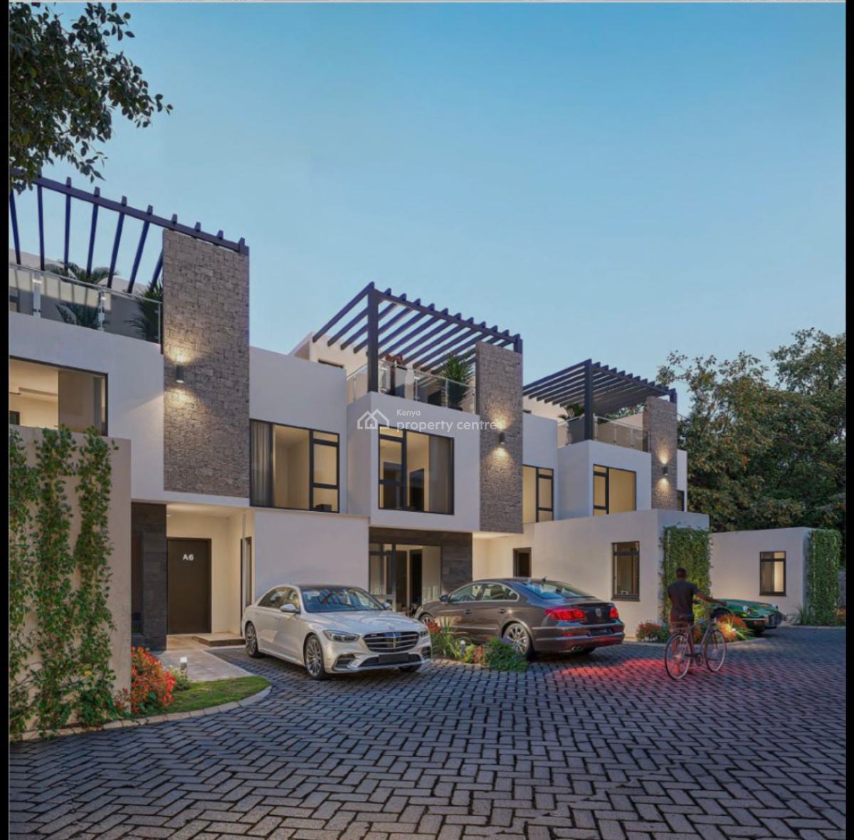 Exquisite 4 and 5 Bedroom Townhouses Plus Dsq Under Construction, Kirawa Road, Kitisuru, Nairobi, Townhouse for Sale