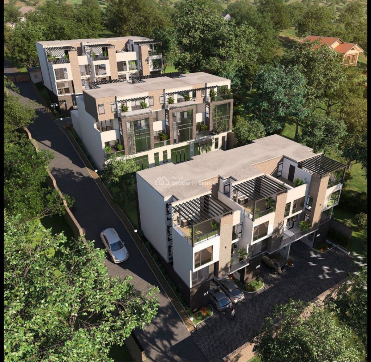 Exquisite 4 and 5 Bedroom Townhouses Plus Dsq Under Construction, Kirawa Road, Kitisuru, Nairobi, Townhouse for Sale