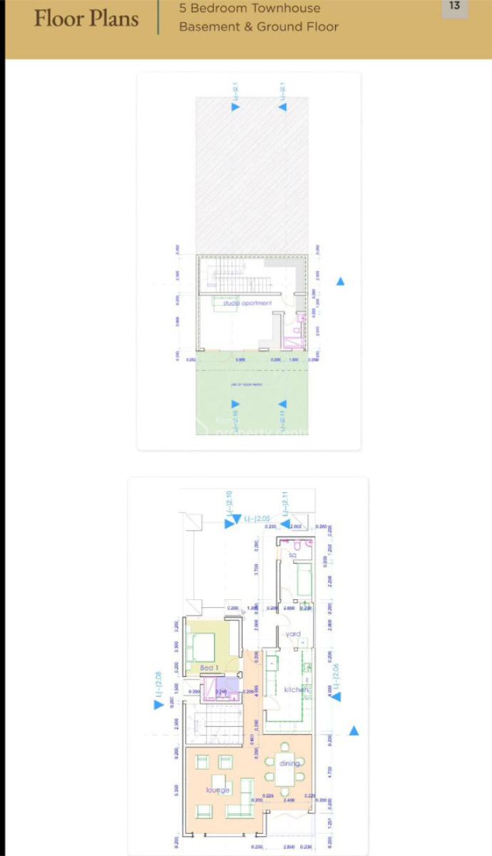 Exquisite 4 and 5 Bedroom Townhouses Plus Dsq Under Construction, Kirawa Road, Kitisuru, Nairobi, Townhouse for Sale