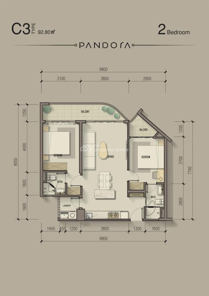 Luxury Living in Westlands Prime Location 2,3 and 4 Bedroom Ongoing Pr, Westlands, Malewa West, Nakuru, Apartment for Sale