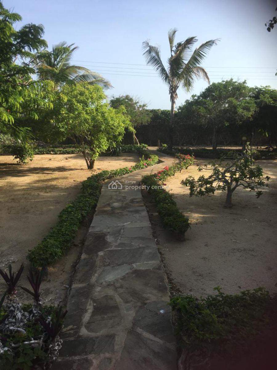 Prime 2 Acre Beachside Land with 3 Bedroom Villa and Swimming Pool, Malindi Town, Kilifi, Land for Sale