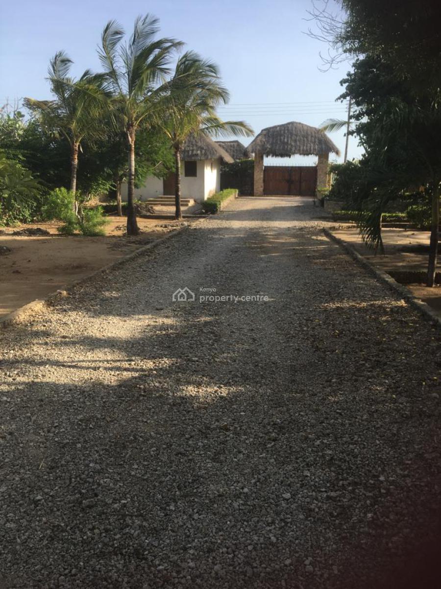 Prime 2 Acre Beachside Land with 3 Bedroom Villa and Swimming Pool, Malindi Town, Kilifi, Land for Sale