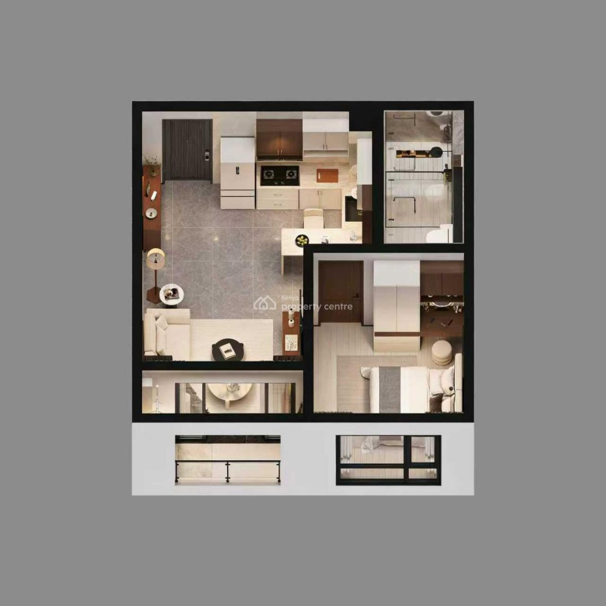 Azure Apex Residence Apartments, Mombasa Road, Syokimau/mulolongo, Machakos, Bedsitter (single Room) for Sale