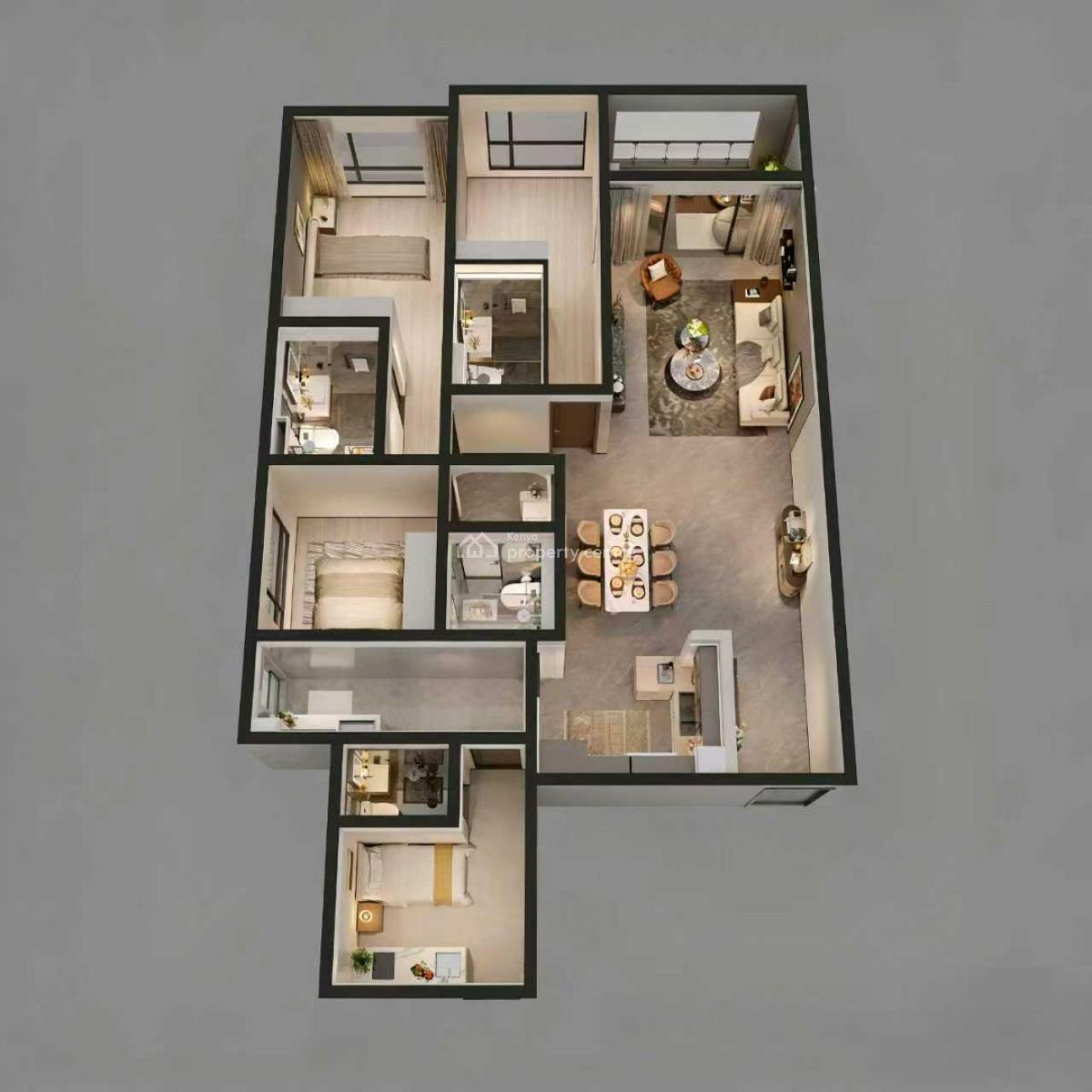 Azure Apex Residence Apartments, Mombasa Road, Syokimau/mulolongo, Machakos, Bedsitter (single Room) for Sale