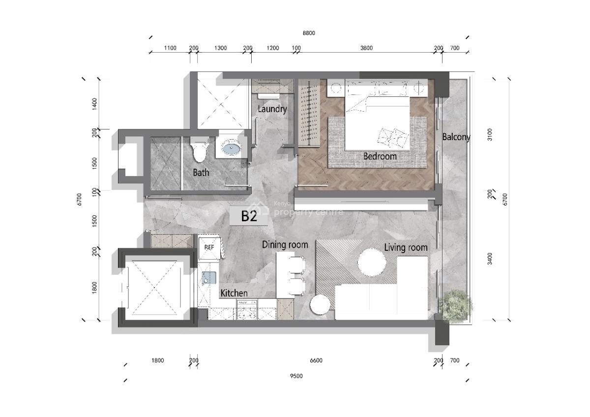 1 Bedroom Apartment, Mbaazi Road, Lavington, Nairobi, Apartment for Sale