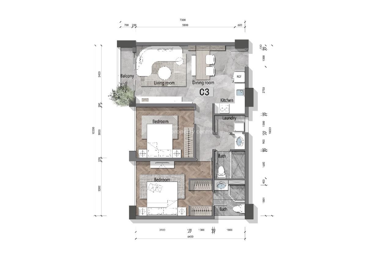 1 Bedroom Apartment, Mbaazi Road, Lavington, Nairobi, Apartment for Sale