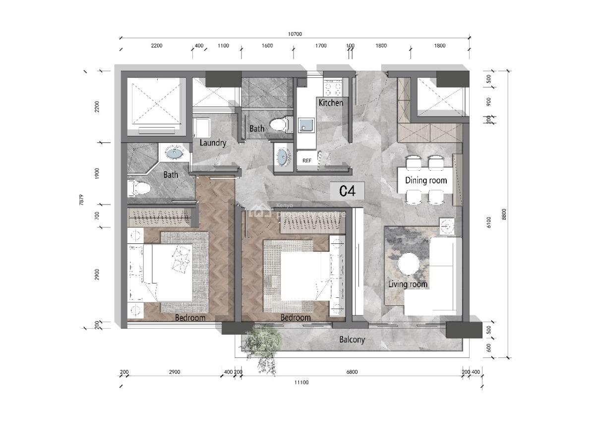 1 Bedroom Apartment, Mbaazi Road, Lavington, Nairobi, Apartment for Sale