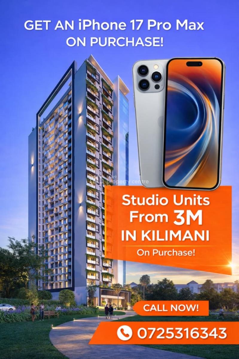 3m Prime Studios George Padmore, George Padmore, Kilimani, Nairobi, Apartment for Sale