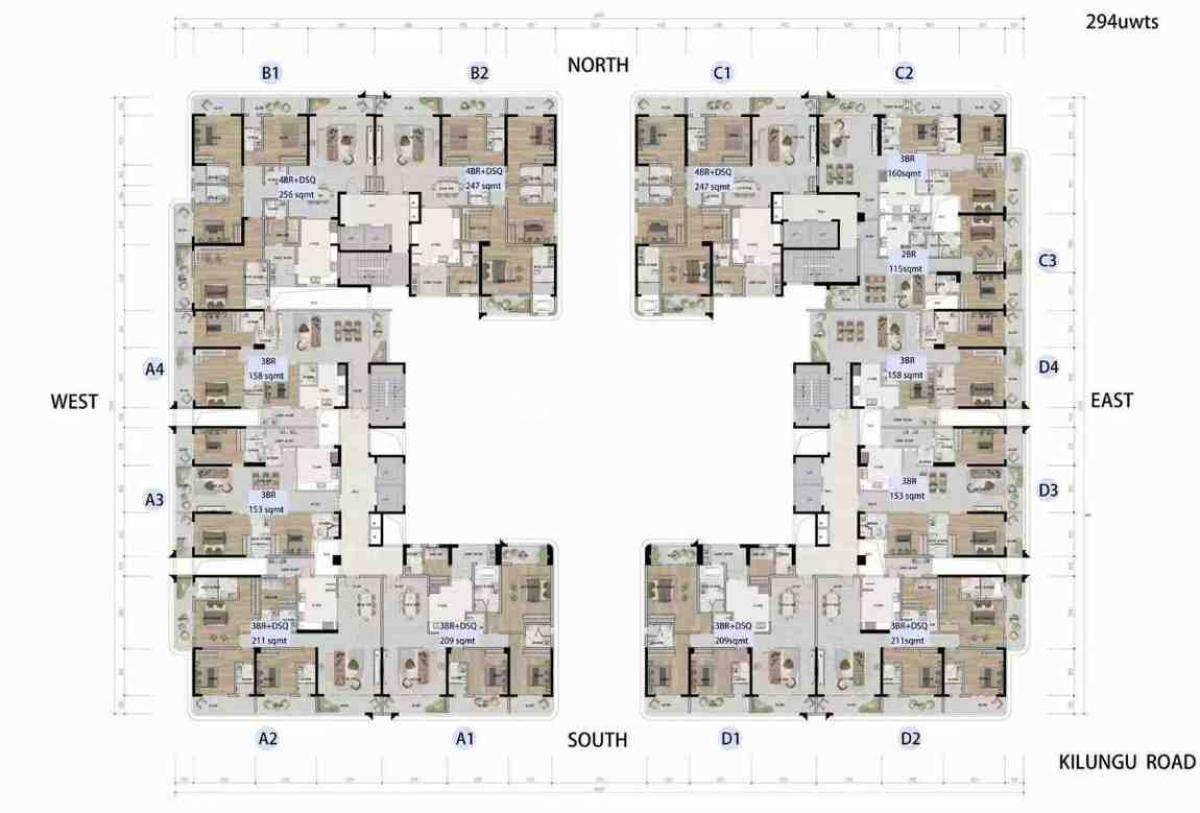 Three Bedroom Apartments in Kilimani, Kilungu Road, Kilimani, Nairobi, Apartment for Sale