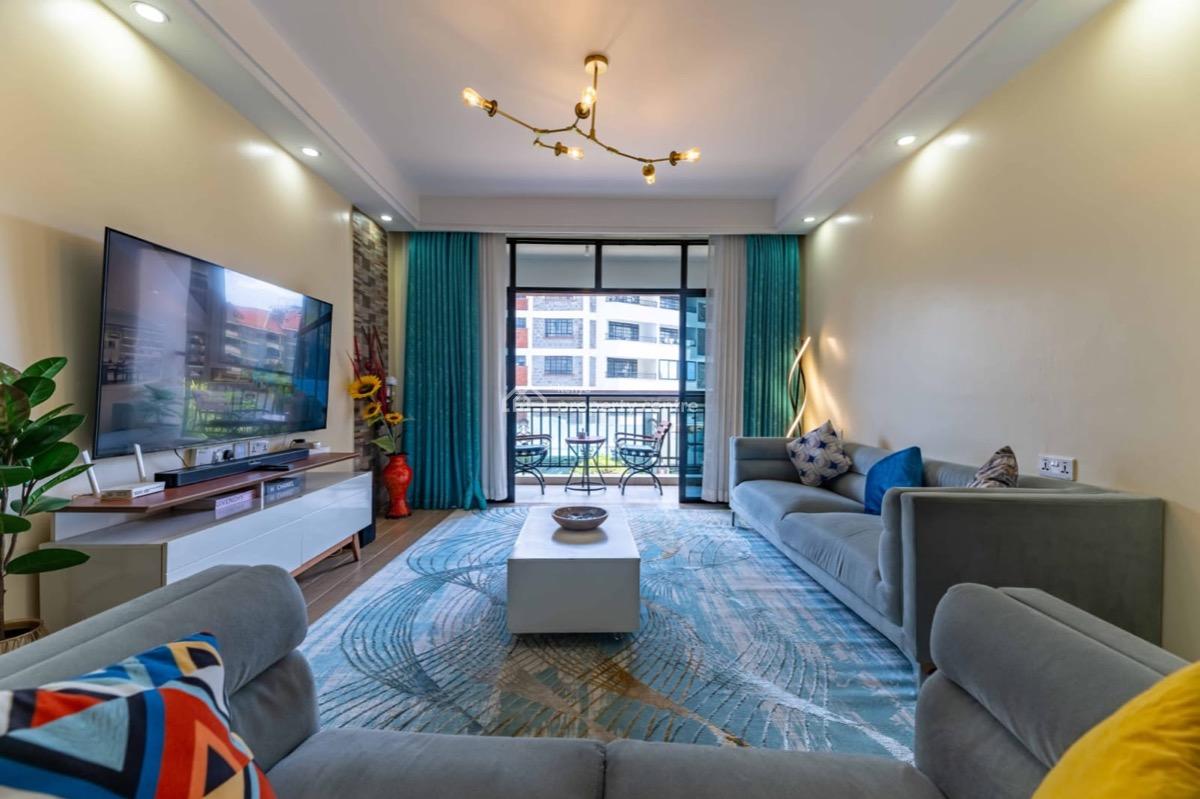 Fully Furnished and Serviced 2 Bedroom Apartment Master Ensuite Availa, Kileleshwa, Nairobi, Apartment for Rent