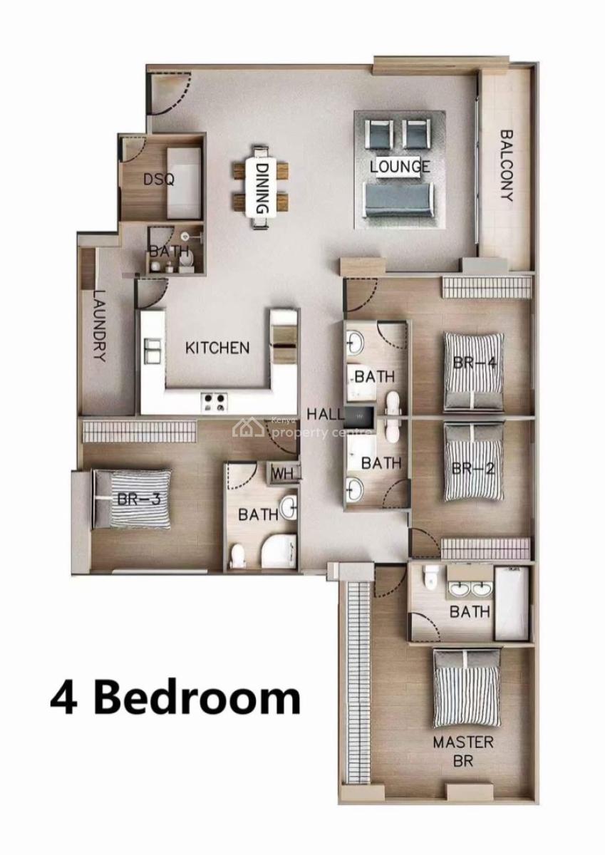 Luxurious 1 Bedrooms, Riara Road, Kilimani, Nairobi, Apartment for Sale