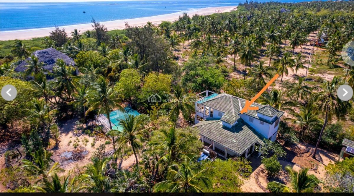 Luxury 3-bedroom Beachfront Home on 1-acre in Che Shale, Che Shale, Malindi Town, Kilifi, House for Sale