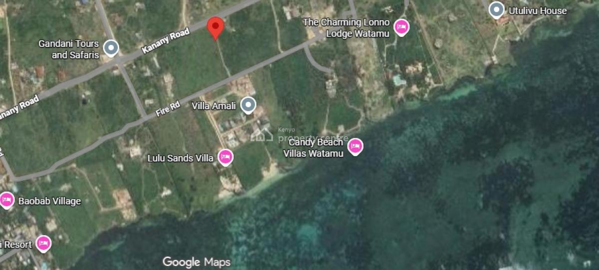 Prime 2-acres Second-row Beach Plot, Kanani Road, Watamu, Kilifi, Land for Sale