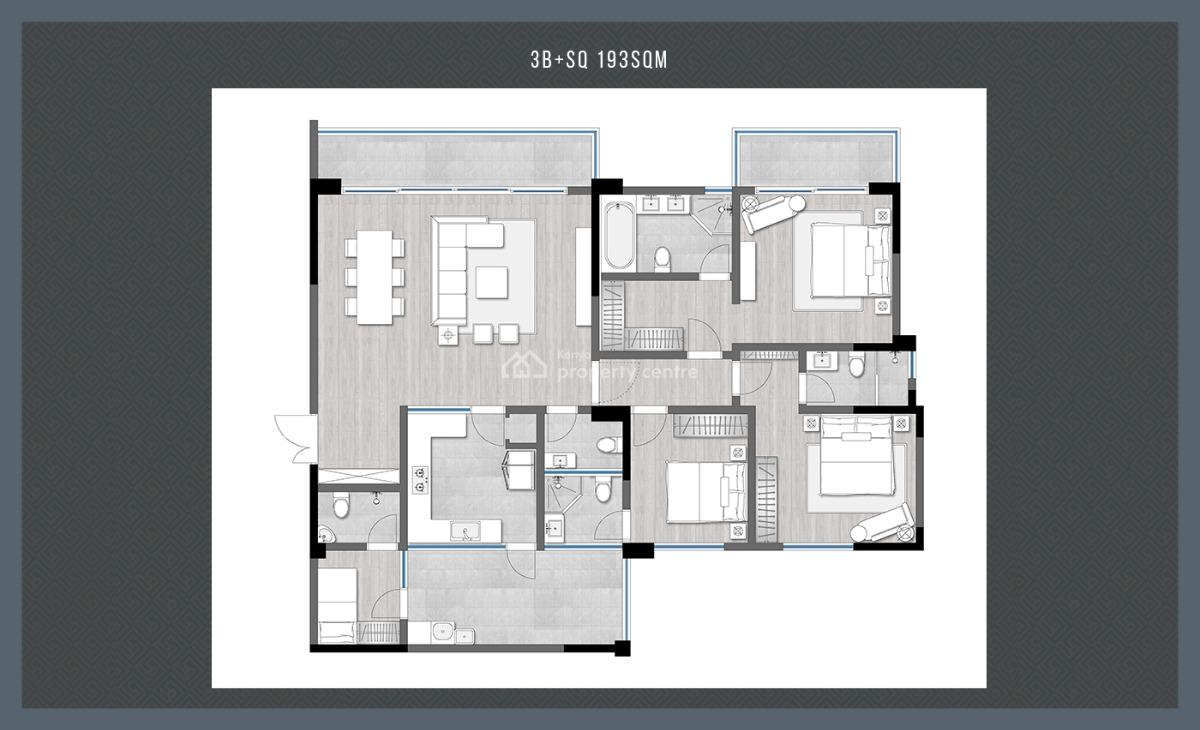 Libra Residence Ongoing Project Consisting 3,4 and 5 Bedroom + Dsq, George Padmore Road, Kilimani, Nairobi, Apartment for Sale