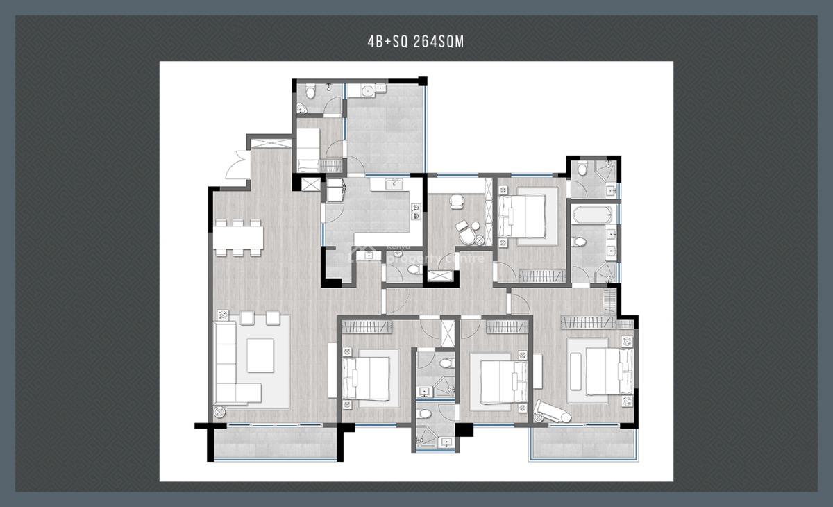 Off Plan Project Libra Residence 3,4&5 Bedrooms All Ensuite + Dsq, George Padmore Road, Kilimani, Nairobi, Apartment for Sale