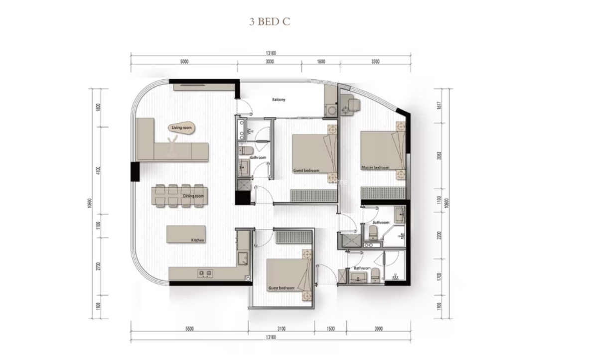 Off Plan 1,2&3 Bedroom  Galaxy One Project, Raphta Road, Westlands, Nairobi, Apartment for Sale