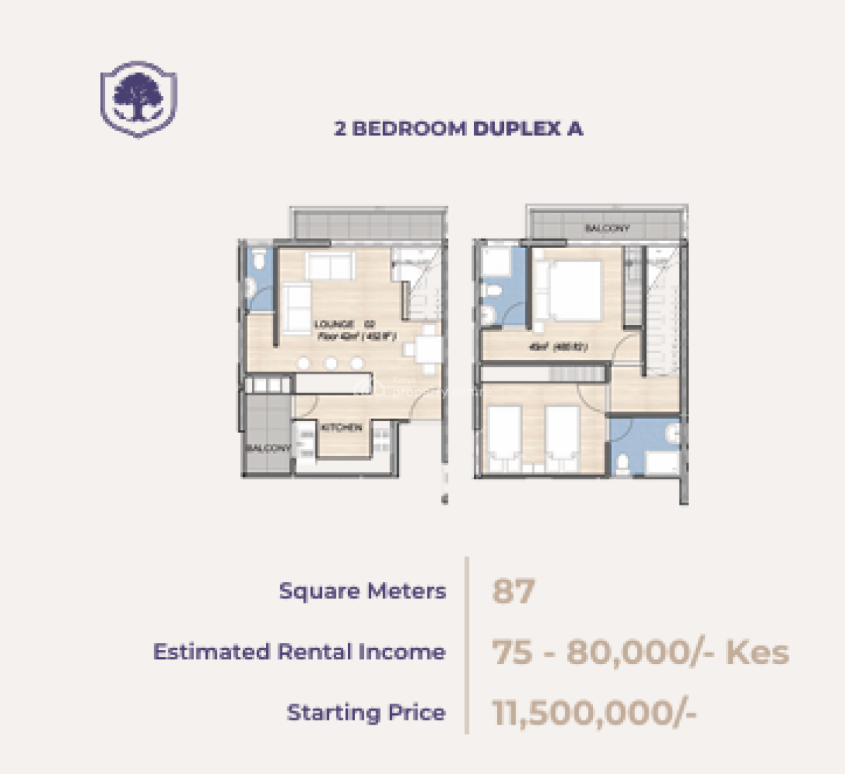Ongoing Project 2 Bedroom Duplexes All Ensuite Plus Cloakroom, Lavender Oaks  ,kirawa Road, Kitisuru, Nairobi, Apartment for Sale