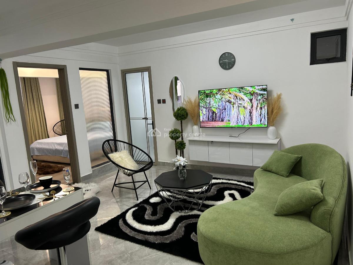 an Excellent Spacious 1 Bedroom Fully Furnished and Serviced, Kindaruma Road, Kilimani, Nairobi, Apartment for Rent