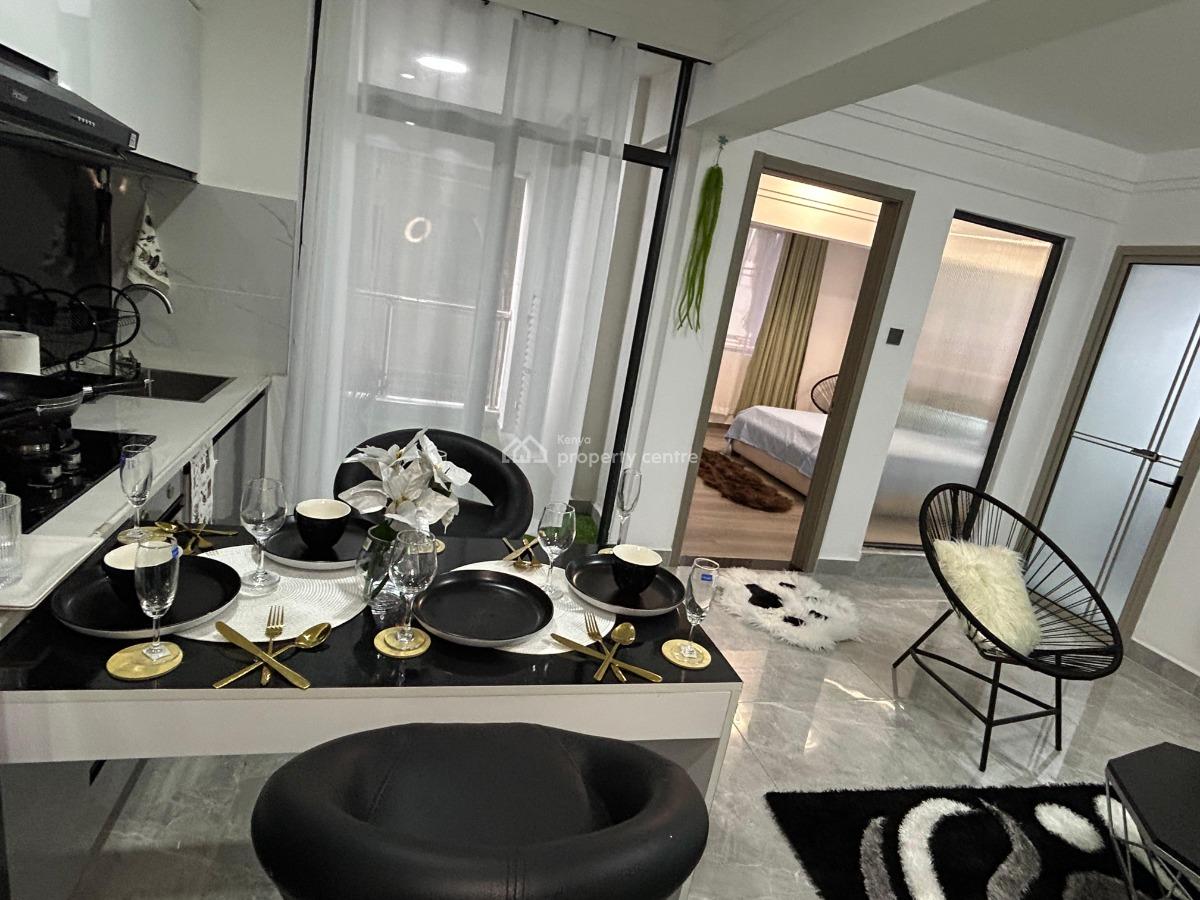 an Excellent Spacious 1 Bedroom Fully Furnished and Serviced, Kindaruma Road, Kilimani, Nairobi, Apartment for Rent