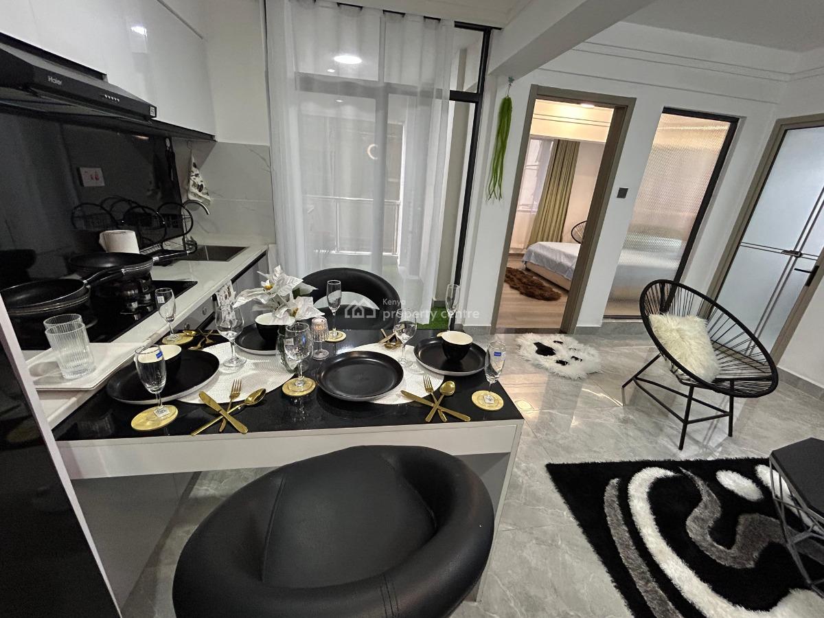 an Excellent Spacious 1 Bedroom Fully Furnished and Serviced, Kindaruma Road, Kilimani, Nairobi, Apartment for Rent