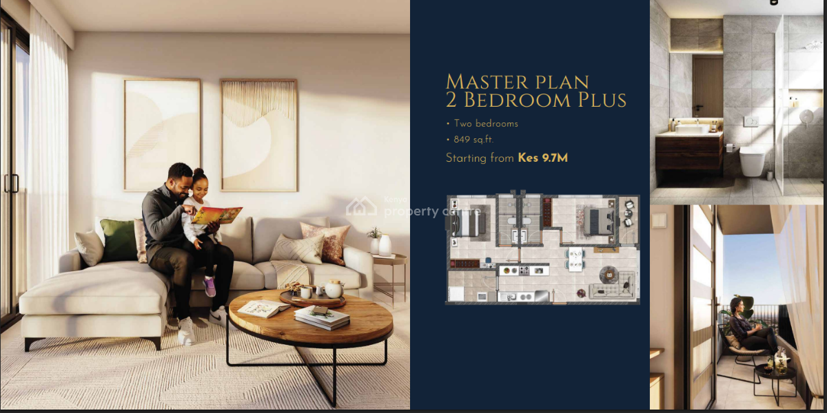 New Project 2 Bedroom Master Ensuite - Ava By Aquiila, Kirawa Road, Kitisuru, Nairobi, Apartment for Sale