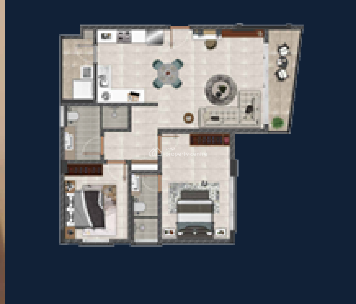 Off Plan 2 Bedroom Master Ensuite - Ava By Aquiila, Kirawa Road, Kitisuru, Nairobi, Apartment for Sale