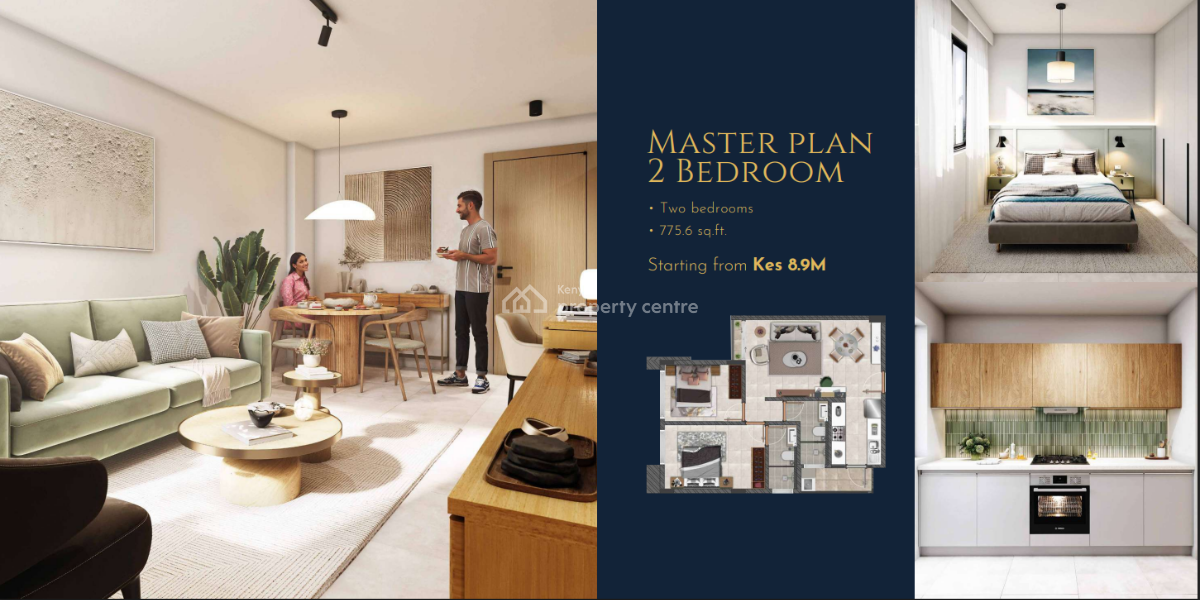 Off Plan 2 Bedroom Master Ensuite - Ava By Aquiila, Kirawa Road, Kitisuru, Nairobi, Apartment for Sale