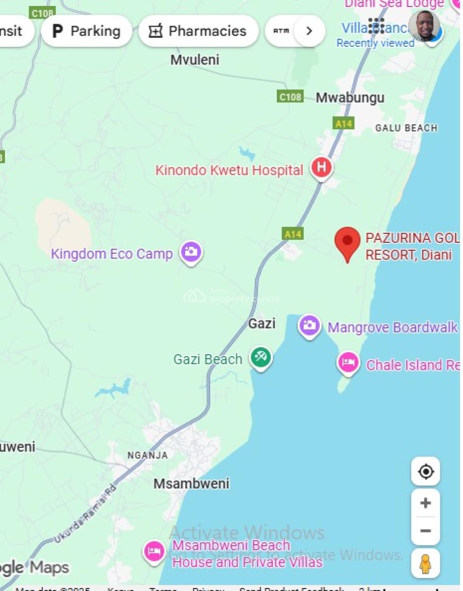 6 Bedroom Villa Located in a Master Planned Golf Resort in Diani, Keny, Kwale Ukunda, Ukunda, Kwale, Townhouse for Sale