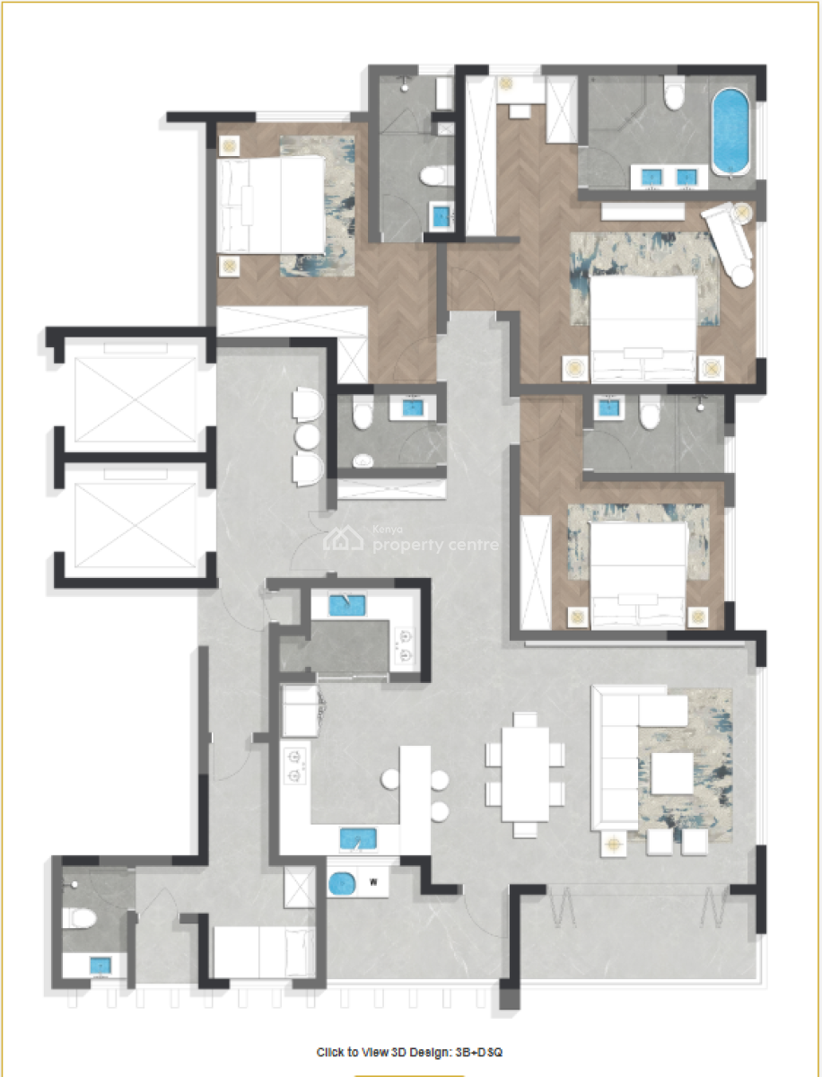 Ongoing Project-onlyou Elgeyo 3,4&5 Bedroom+dsq (showhouse Ready, Argwings Kodhek- Elgeyo Road, Kilimani, Nairobi, Apartment for Sale