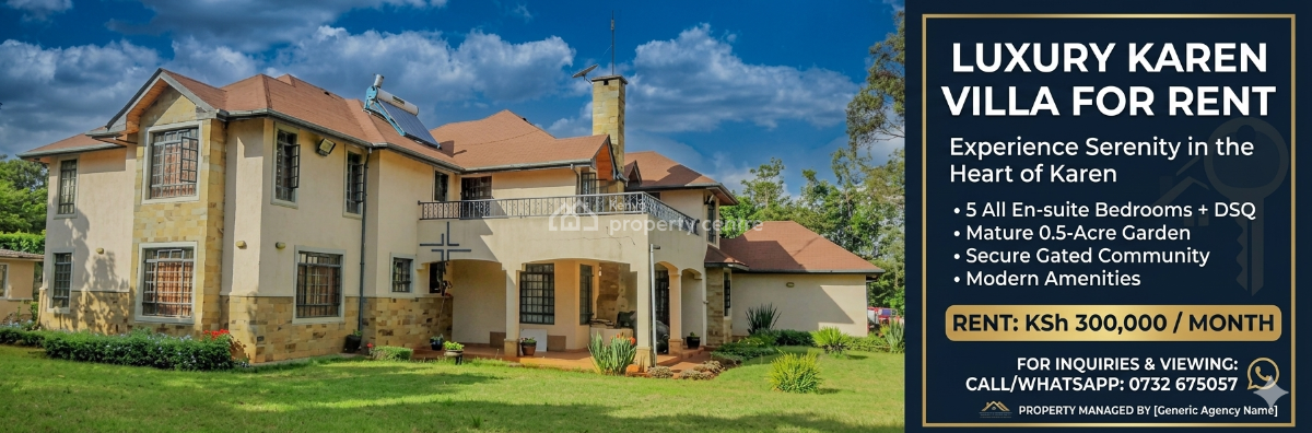 Modern 5 Bedroom All En-suite House in Gated Community, Near Galleria Mall and Brookhouse School, Karen, Nairobi, House for Rent