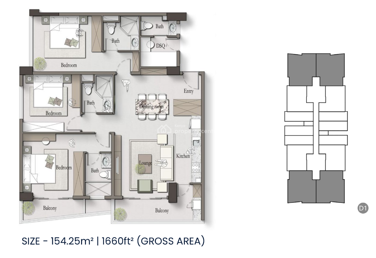 Morvara Serviced Apartments, Muthithi Rd, Westlands, Nairobi, Apartment for Sale