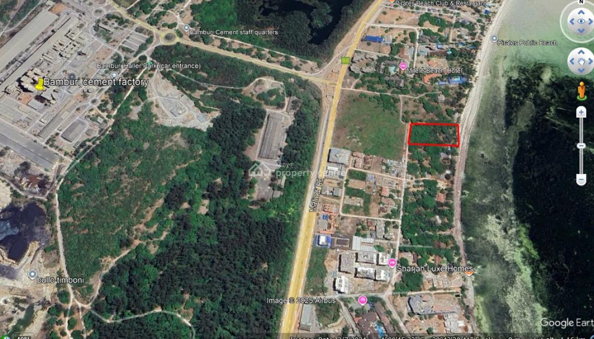 2 Acres Beach Front Property in New Nyali Kshs. 150, Nyali Mbs, Nyali, Mombasa, Mixed-use Land for Sale