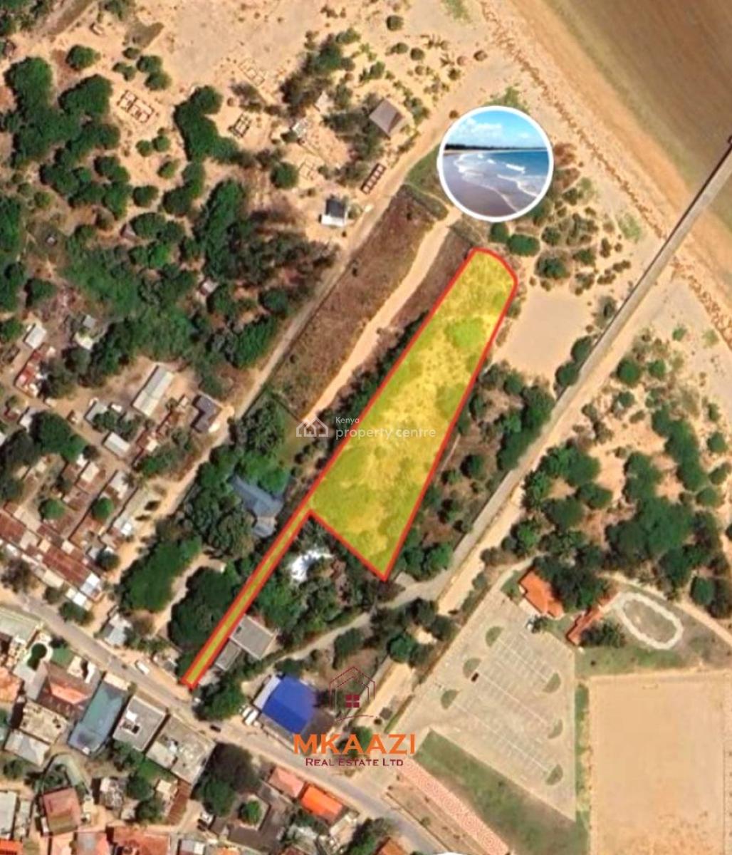 Prime 0.74 Acre Beachfront Plot in Malindi -- Silversands Road, Silversands Road, Malindi Town, Kilifi, Land for Sale