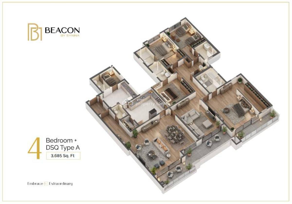 5 Bedroom Plus Dsq Simplex & Duplex Apartments, Kileleshwa, Kileleshwa, Nairobi, Apartment for Sale