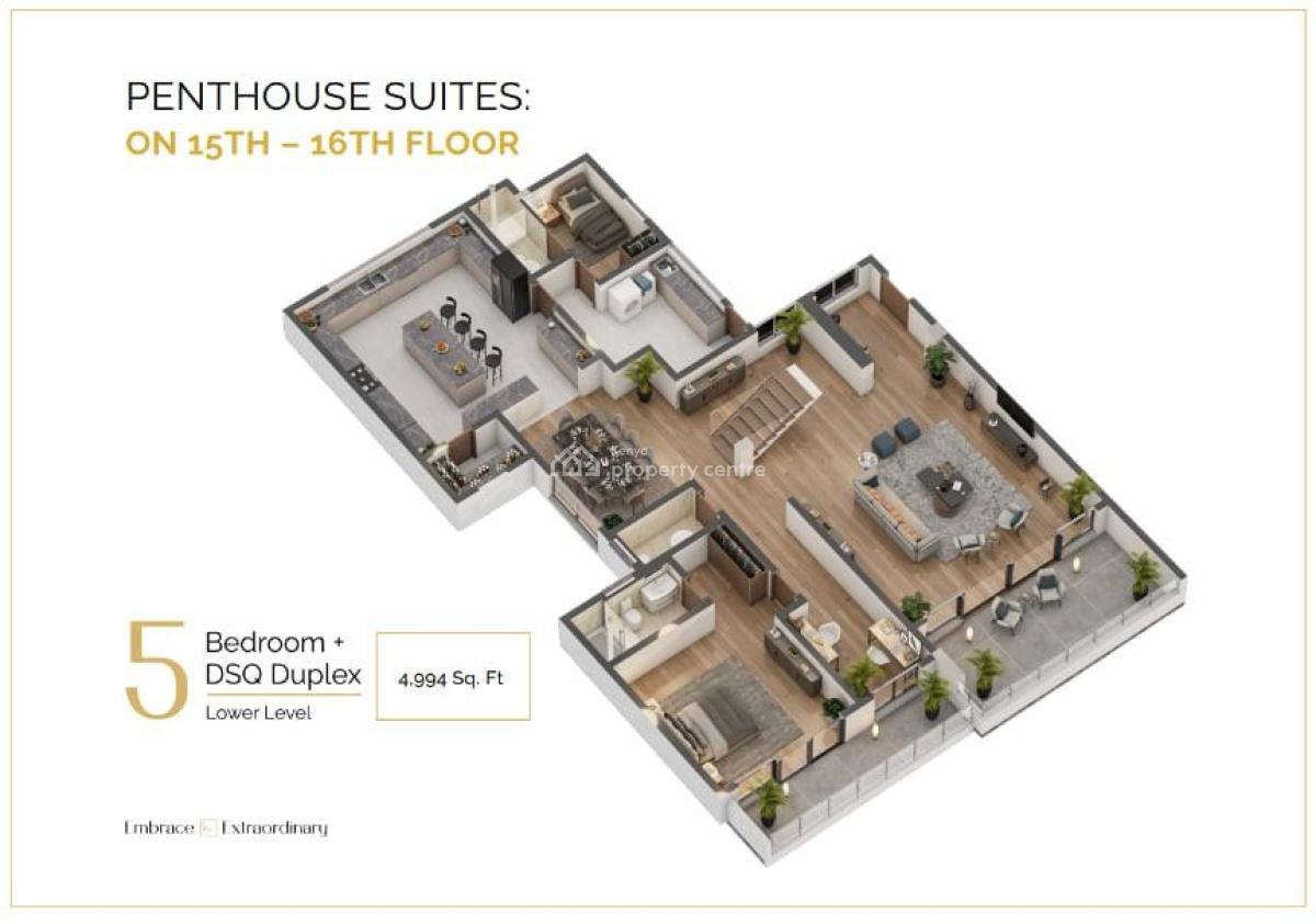 5 Bedroom Plus Dsq Simplex & Duplex Apartments, Kileleshwa, Kileleshwa, Nairobi, Apartment for Sale